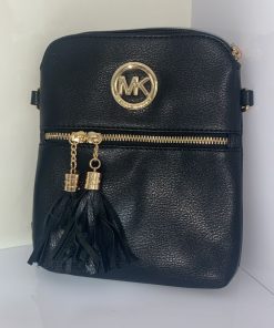 Bolso de piel negro elegante para todas las ocasiones – Ideal para lucir sofisticada y a la moda